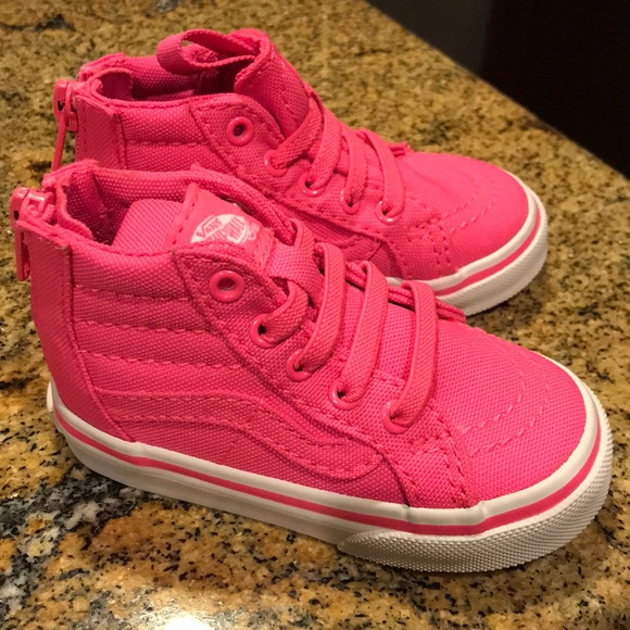 hot pink toddler vans